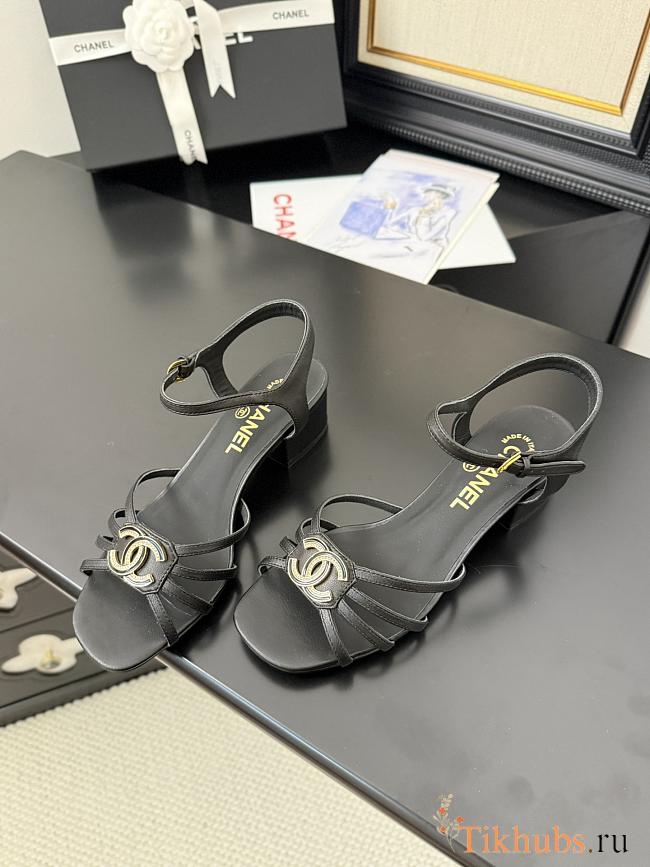 Chanel Sandal Black Heel 5cm - 1