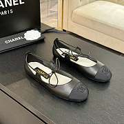 Chanel Mary Janes Black Ballerina Flat - 1