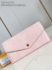 Louis Vuitton LV Sarah Wallet Pink 19x10.5x2cm - 1