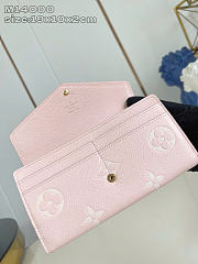 Louis Vuitton LV Sarah Wallet Pink 19x10.5x2cm - 3