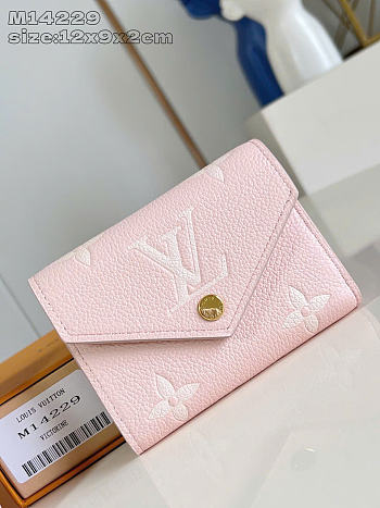 Louis Vuitton LV Wallet Victorine Pink 12x9.5x1.5cm