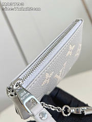 Louis Vuitton LV Key Pouch Grey 12cm - 2