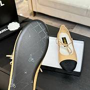 Chanel Mary Janes Beige Ballerina Flat - 5