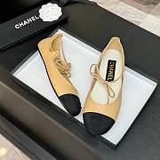 Chanel Mary Janes Beige Ballerina Flat - 4