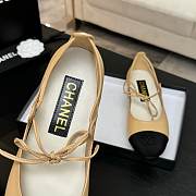 Chanel Mary Janes Beige Ballerina Flat - 3