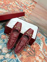 Gucci Women's Horsebit Ballet Red Flat - 1