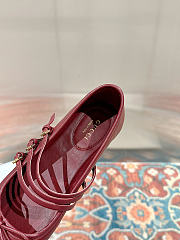 Gucci Women's Horsebit Ballet Red Flat - 4