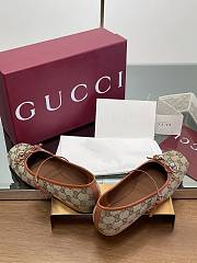 Gucci Women's Horsebit Ballet Flat Beige - 5