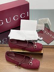 Gucci Women's Horsebit Ballet Flat Red - 2