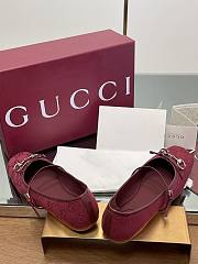 Gucci Women's Horsebit Ballet Flat Red - 3