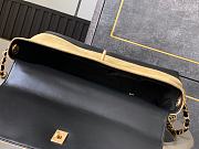 Chanel Handbag Suede Leather Black 33x12x18cm - 5