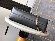 Chanel Handbag Suede Leather Black 33x12x18cm - 4