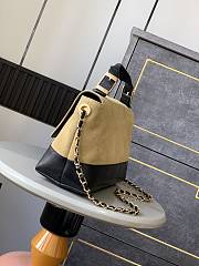 Chanel Handbag Suede Leather Black 33x12x18cm - 2