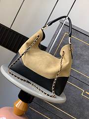 Chanel Hobo Bag Suede Black Leather 36x11.5x32cm - 4