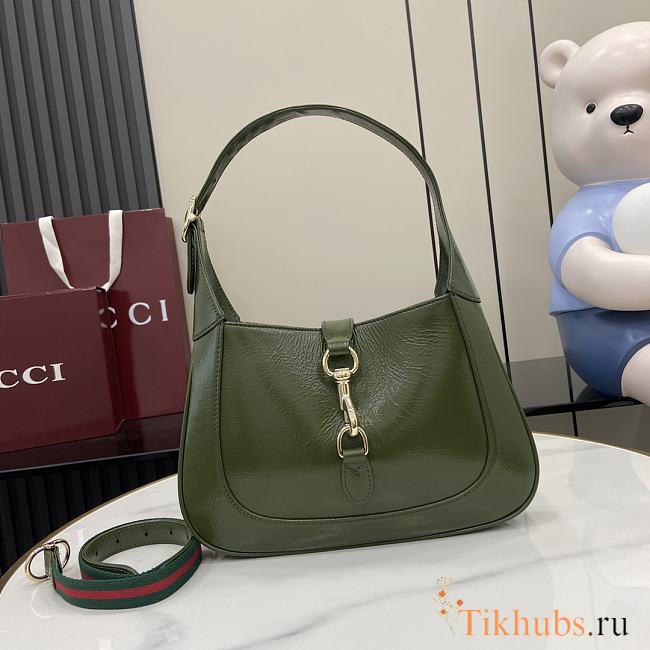 Gucci Jackie Small Shoulder Bag Green 27.5x19x4cm - 1