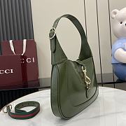 Gucci Jackie Small Shoulder Bag Green 27.5x19x4cm - 6