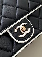 Chanel Wallet On Chain Black & White 19.5x13.5x7cm - 4