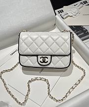 Chanel Wallet On Chain White Black 19.5x13.5x7cm - 1