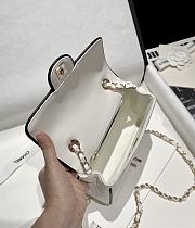 Chanel Wallet On Chain White Black 19.5x13.5x7cm - 6