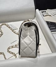 Chanel Wallet On Chain White Black 19.5x13.5x7cm - 3