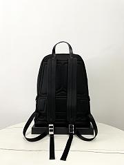 Prada Re-Nylon Saffiano Leather Backpack Black 43.5x31x20cm - 5