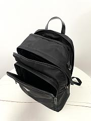 Prada Re-Nylon Saffiano Leather Backpack Black 43.5x31x20cm - 4