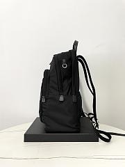 Prada Re-Nylon Saffiano Leather Backpack Black 43.5x31x20cm - 2