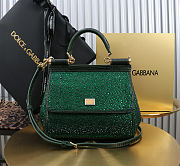 Dolce & Gabbana Medium Sicily Handbag Green 20x16x8cm - 1