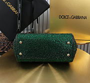 Dolce & Gabbana Medium Sicily Handbag Green 20x16x8cm - 3