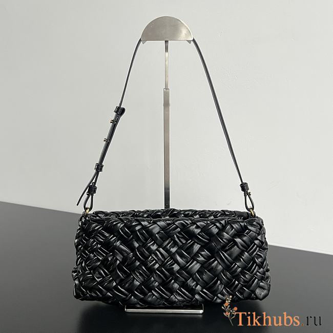 Bottega Veneta Kalimero Cha-Cha Bag Black 28.5x15x6cm - 1