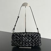 Bottega Veneta Kalimero Cha-Cha Bag Black 28.5x15x6cm - 1