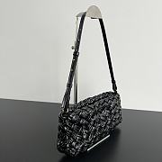 Bottega Veneta Kalimero Cha-Cha Bag Black 28.5x15x6cm - 5