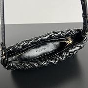 Bottega Veneta Kalimero Cha-Cha Bag Black 28.5x15x6cm - 4