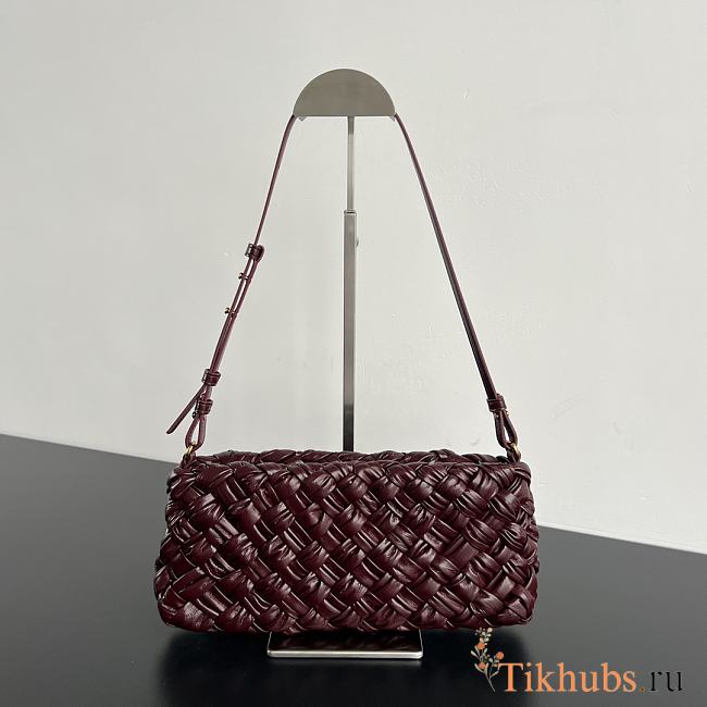 Bottega Veneta Kalimero Cha-Cha Bag Red Wine 28.5x15x6cm - 1