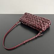 Bottega Veneta Kalimero Cha-Cha Bag Red Wine 28.5x15x6cm - 5