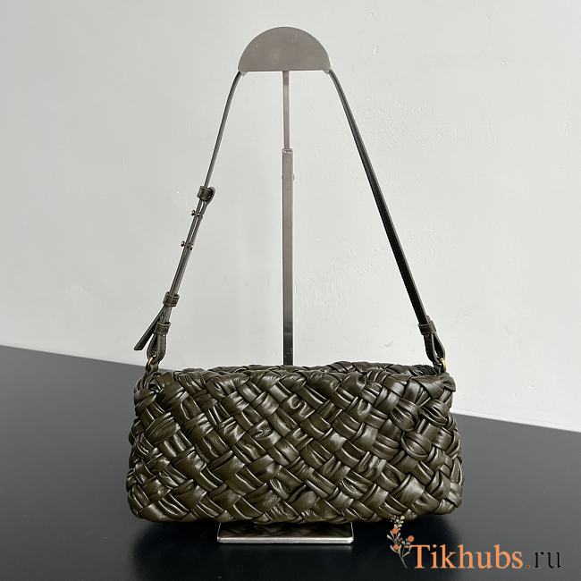 Bottega Veneta Kalimero Cha-Cha Bag Green 28.5x15x6cm - 1