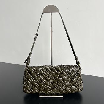 Bottega Veneta Kalimero Cha-Cha Bag Green 28.5x15x6cm