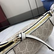 Gucci GG Emblem Small Shoulder Bag White Beige 24.5x16x5cm - 3