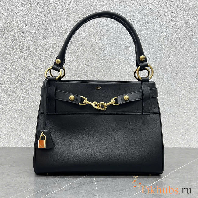 Celine Medium Annabel Bag Supple Calfskin Black 36.5x28.5x10cm - 1