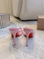 Christian Louboutin Tatoosh Spikes Pink Slide Sandals 8.5cm - 5