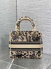 Dior Medium Lady D-Lite Bag Beige Cabinet 24x21x12cm - 4