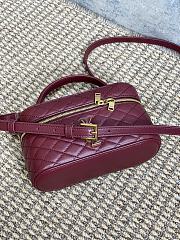 YSL Gaby Mini Vanity Bag Red Wine 18x11x6.5cm - 3