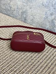 YSL Gaby Mini Vanity Bag Red Wine 18x11x6.5cm - 4