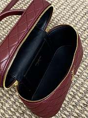 YSL Gaby Mini Vanity Bag Red Wine 18x11x6.5cm - 2