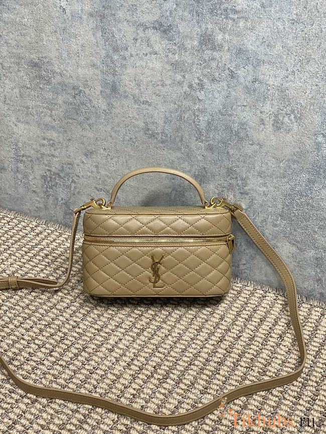 YSL Gaby Mini Vanity Bag Beige 18x11x6.5cm - 1