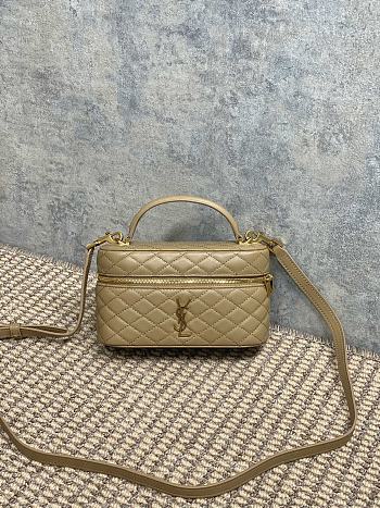 YSL Gaby Mini Vanity Bag Beige 18x11x6.5cm