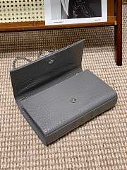 YSL Kate Bag Grey Silver Crocodile 24x14.5x5.5cm - 2