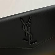 YSL Uptown Pouch Leather Black 27x16x2cm - 6