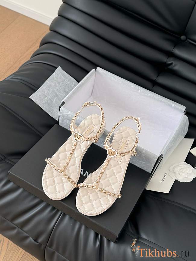 Chanel White Sandal 06 - 1