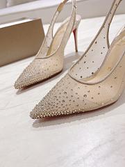 Christian Louboutin Follies Strass Sling 70mm Pumps - 4